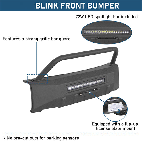 Blink Stubby Front Bumper For 2015-2017 Ford F-150 (Excluding Raptor) - Ultralisk4x4