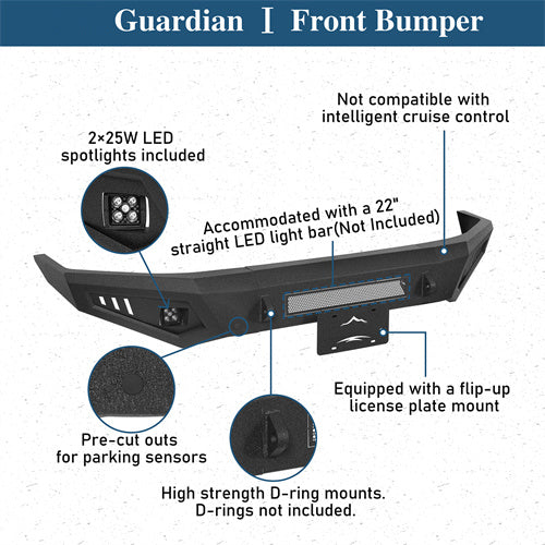Off-road Front Bumper For 2017-2024 Nissan Titan (Excluding Titan XD) - Ultralisk4x4