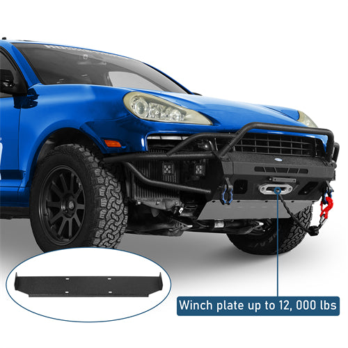 Tube Front Bumper w/ 4 LED Spot Lights For 2008-2010 Porsche Cayenne 957 - Ultralisk4x4