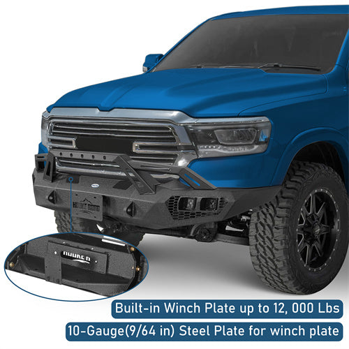 Off-Road Front Bumper For 2019-2024 Ram 1500(Excluding EcoDiesel, Rebel & TRX, Classic Models) - Ultralisk4x4