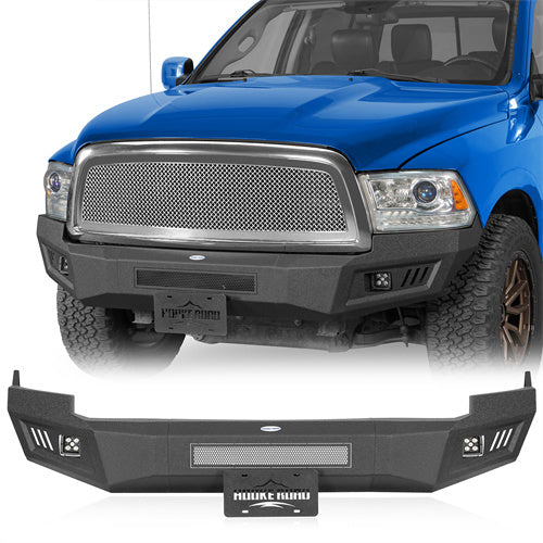 Road Trip Front Bumper w/ LED spotlights included For 2009-2012 Ram 1500 - Ultralisk4x4