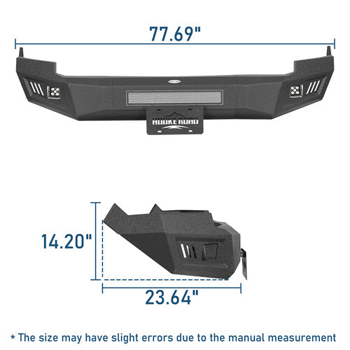 Road Trip Front Bumper w/ LED spotlights included For 2009-2012 Ram 1500 - Ultralisk4x4