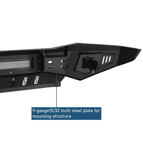 Road Trip Front Bumper w/ LED spotlights For 2006-2009 Ram 2500/3500 - Ultralisk4x4-u6483-8