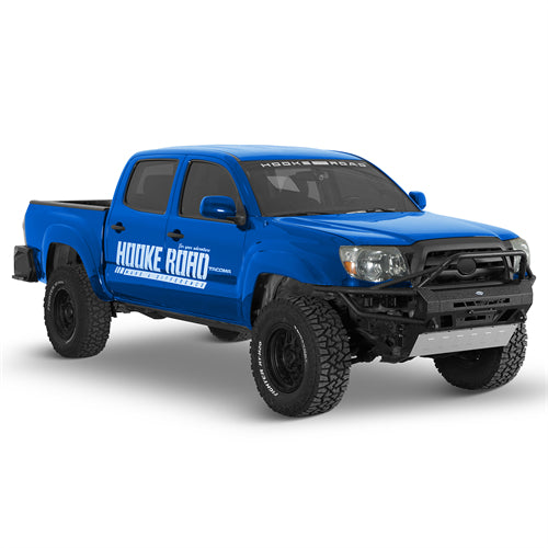 ExplorerX Tube Front Bumper w/ LED Lights For 2005-2011 Toyota Tacoma - Ultralisk4x4