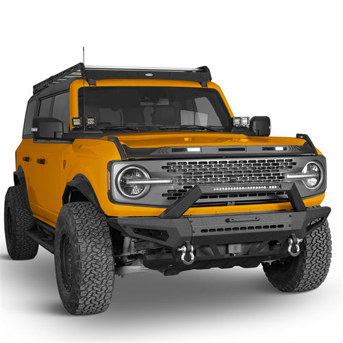 Off-Road Front Bumper w/ LED Spotlight For 2021-2025 Ford Bronco (Excluding Raptor) - Ultralisk4x4