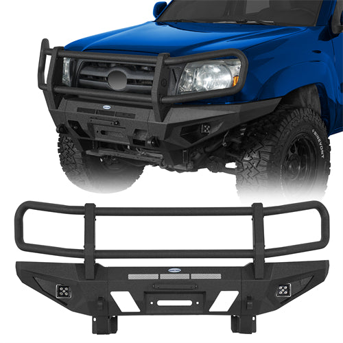 Front Bumper w/ Grille Guard For 2005-2011 Toyota Tacoma - Ultralisk4x4