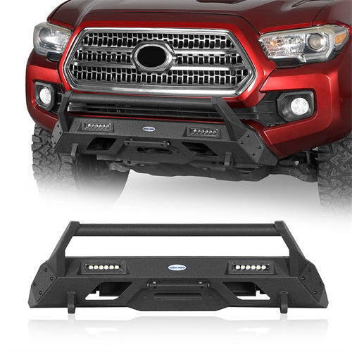 Front Bumper w/ LED Spotlights For 2016-2023 Toyota Tacoma - Ultralisk4x4