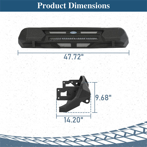 Blink Stubby Front Bumper For 2016-2023 Toyota Tacoma - Ultralisk4x4