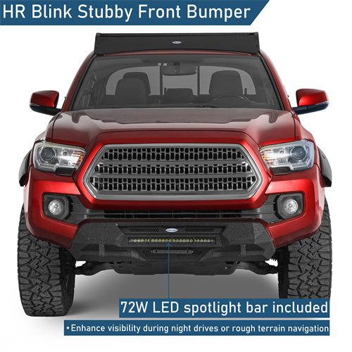 Blink Stubby Front Bumper For 2016-2023 Toyota Tacoma - Ultralisk4x4