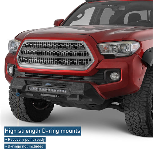 Blink Stubby Front Bumper For 2016-2023 Toyota Tacoma - Ultralisk4x4