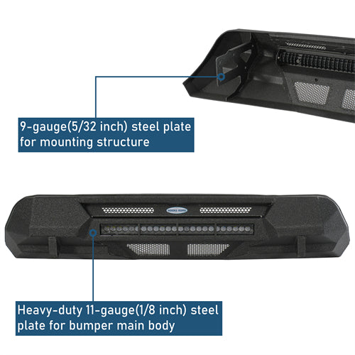Blink Stubby Front Bumper For 2016-2023 Toyota Tacoma - Ultralisk4x4