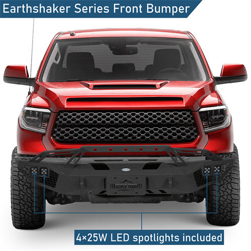 Off-Road Front Bumper w/ LED Lights For 2014-2021 Toyota Tundra F-350 - Ultralisk4x4-u5010-4