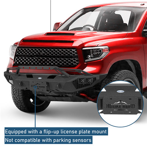 Off-Road Front Bumper w/ LED Lights For 2014-2021 Toyota Tundra F-350 - Ultralisk4x4-u5010-6