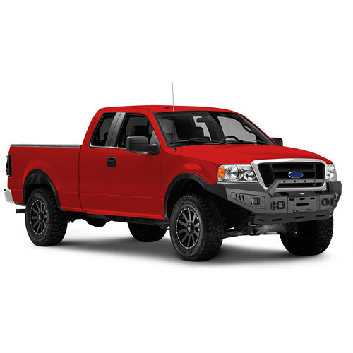Off Road Front Bumper w/ Winch Plate & LED Spotlights For 2004-2008 Ford F-150  - Ultralisk4x4