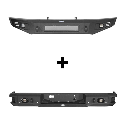 Ford F-150 Full Width Front Bumper & Rear Bumper for 2009-2014 Ford F-150 ultralisk4x4 ULB.8201+8203 2