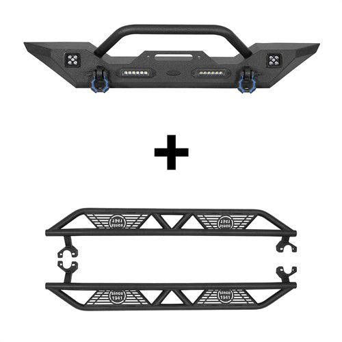 Front Bumper & Running Boards(07-18 Jeep Wrangler JK) - ultralisk4x4