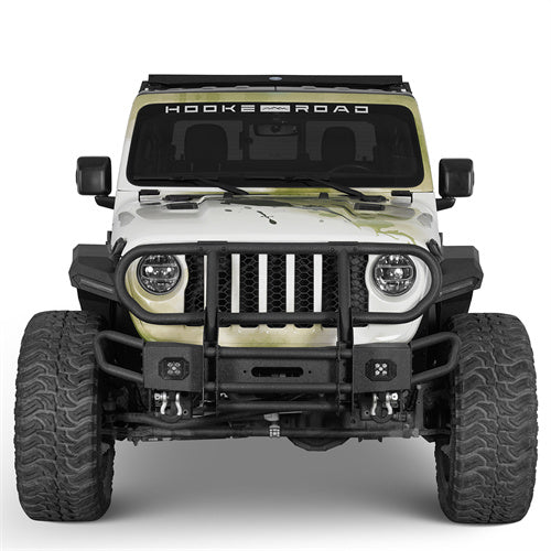 Front Fender Flares w/ LED Turn Signal Lights For 2018-2025 Jeep Wrangler JL & Gladiator JT - ultralisk4x4