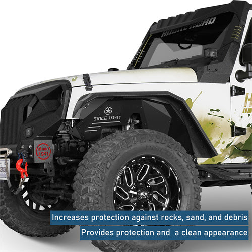 Aluminum Front Inner Fender Liners For 2007-2018 Jeep Wrangler JK - Ultralisk4x4