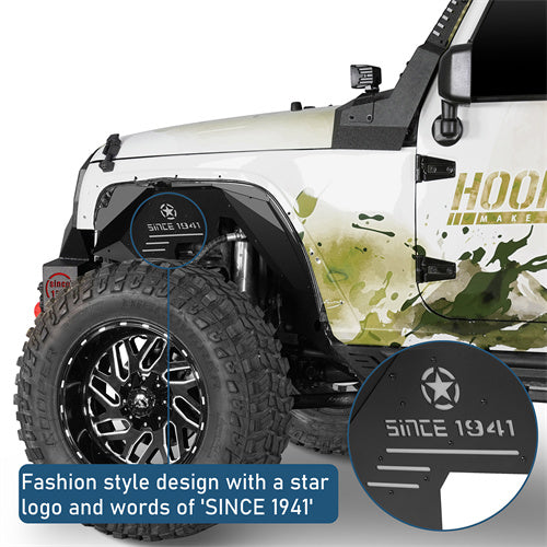 Aluminum Front Inner Fender Liners For 2007-2018 Jeep Wrangler JK - Ultralisk4x4