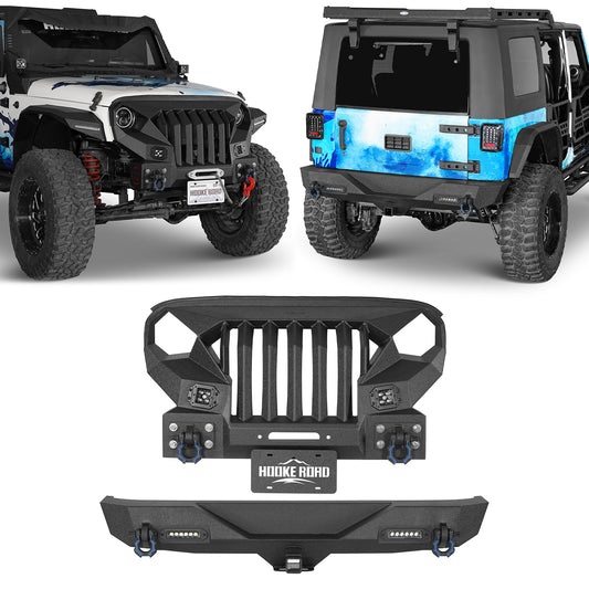 Mad Max Front Bumper & Rear Bumper(07-18 Jeep Wrangler JK) - ultralisk4x4