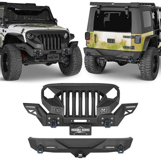 Mad Max Front Bumper & Rear Bumper(07-18 Jeep Wrangler JK) - ultralisk4x4