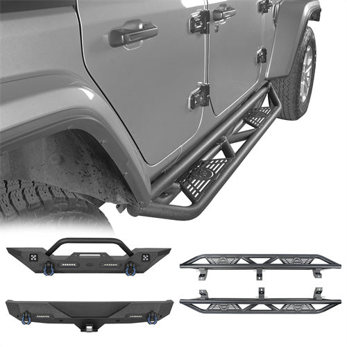 Front Bumper & Rear Bumper & Running Boards(18-25 Jeep Wrangler JL) - ultralisk4x4