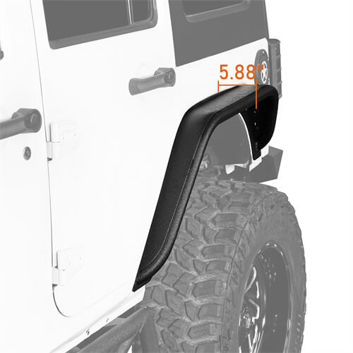 2007-2018 Jeep JK Fender Flares Kit 4x4 Jeep Parts - Ultralisk4x4 ul2086 8
