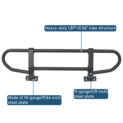 Full Grille Guard Front Brush Guard w/ Steel Modular Bumper For 2021-2025 Ford Bronco - Ultralisk4x4-u8932-8