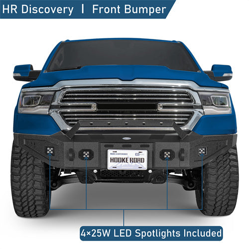 Road Trip Full Width Front Bumper For 2019-2024 Ram 1500 (Excluding EcoDiesel, Rebel & TRX, Classic Models) - Ultralisk4x4