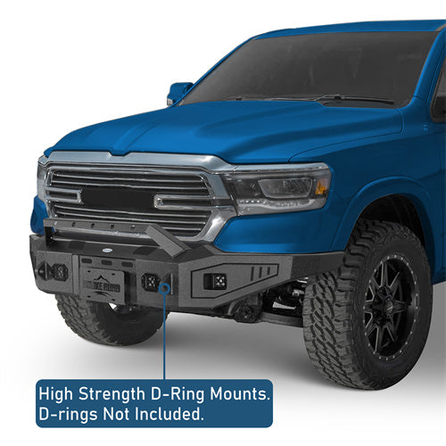Road Trip Full Width Front Bumper For 2019-2024 Ram 1500 (Excluding EcoDiesel, Rebel & TRX, Classic Models) - Ultralisk4x4