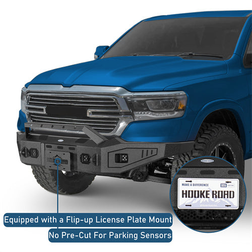 Road Trip Full Width Front Bumper For 2019-2024 Ram 1500 (Excluding EcoDiesel, Rebel & TRX, Classic Models) - Ultralisk4x4