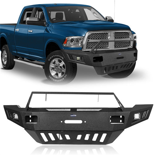 Road Trip Full Width Front Bumper w/ Winch Plate For 2010-2018 Ram 2500 - Ultralisk4x4