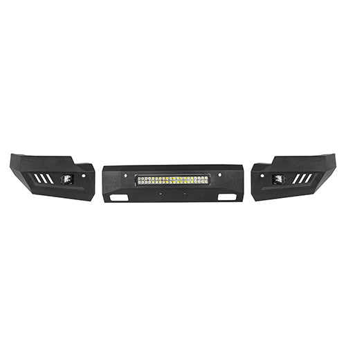 Full Width Front Bumper & Rear Bumper w/Lights for 2014-2015 Chevy Silverado 1500 - ultralisk4x4 ULB.9022+9025 13