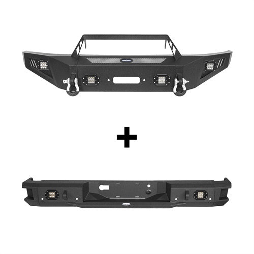 Ford F-150 Front Bumper & Rear Bumper for 2009-2014 Ford F-150, Excluding Raptor  ultralisk4x4 ULB.8202+ULB.8203 2