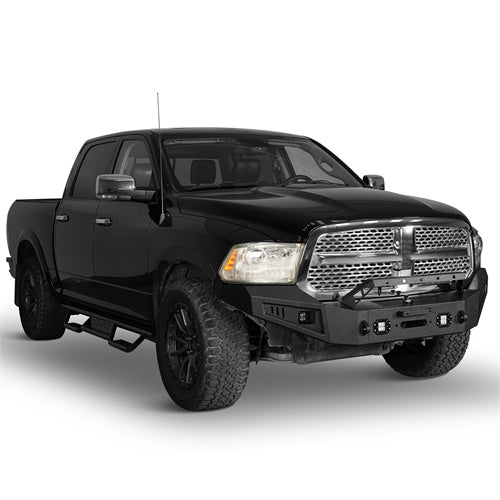 Dodge Ram Full Width Front Bumper w/Winch Plate for Dodge Ram 1500 2013-2018 - Ultralisk 4x4 ul6001s 5