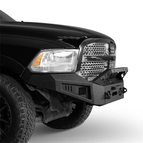 Dodge Ram Full Width Front Bumper w/Winch Plate for Dodge Ram 1500 2013-2018 - Ultralisk 4x4 ul6001s 6
