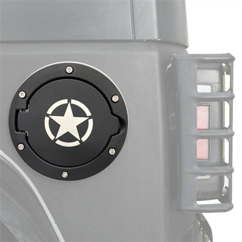 Gas Cap Cover Fuel Filler Door For 2007-2018 Jeep Wrangler JK - Ultralisk4x4