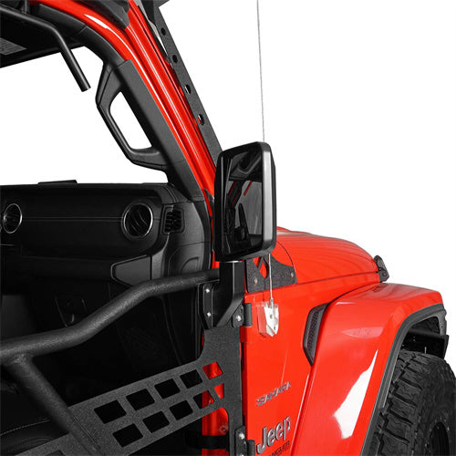 Half Door Side Mirrors For 1997-2024 Wrangler TJ JK JL & Jeep Gladiator JT - Ultralisk4x4