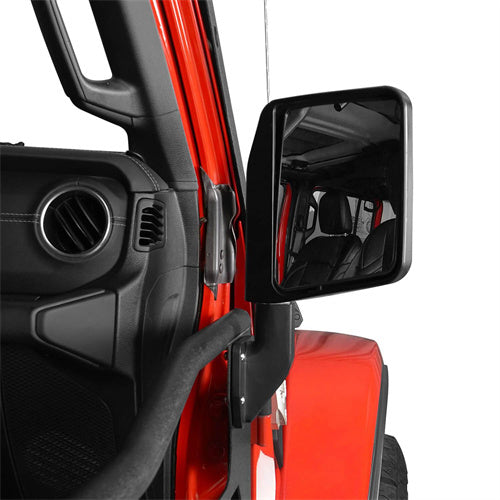 Half Door Side Mirrors For 1997-2024 Wrangler TJ JK JL & Jeep Gladiator JT - Ultralisk4x4