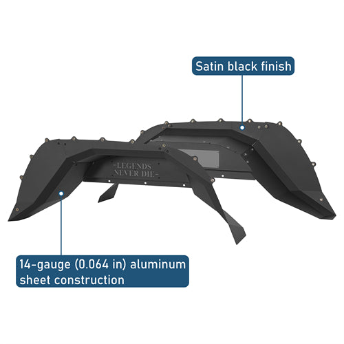 Legend Rear Inner Fender Liners For 2020-2025 Jeep Gladiator JT - Ultralisk4x4