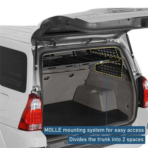 Rear Window Molle Panel & Interior Cargo Rack Kit For 2003-2009 Toyota 4Runner - Ultralisk4x4
