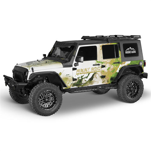 Flat Tube Wide Fender Flares For 2007-2018 Jeep Wrangler JK - ultralisk4x4