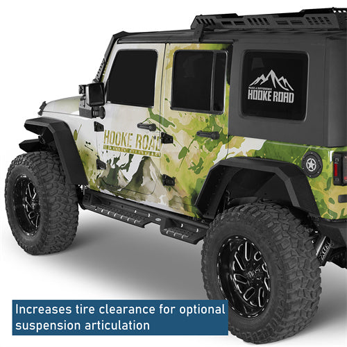 Flat Tube Wide Fender Flares For 2007-2018 Jeep Wrangler JK - ultralisk4x4