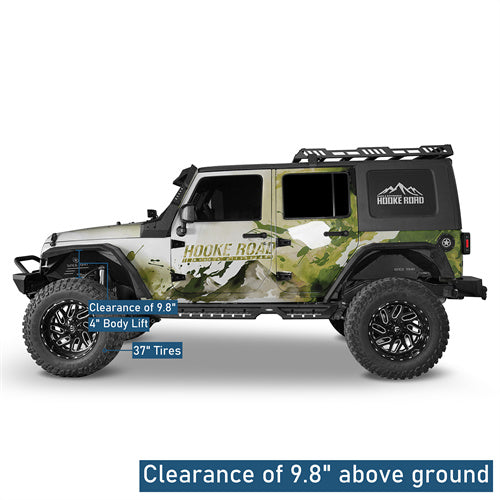 Off Road Front & Rear Fender Flares For 2007-2018 Jeep Wrangler JK - Ultralisk4x4