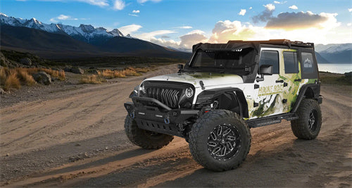 Off Road Front & Rear Fender Flares For 2007-2018 Jeep Wrangler JK - Ultralisk4x4