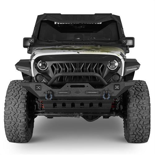 Front Fender Flares w/ LED Lights For 2007-2018 Jeep Wrangler JK - Ultralisk4x4