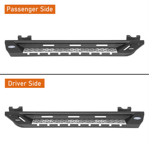 2007-2018 Jeep Wrangler JK Side Armor Side Step Bars For 2-Door - Ultralisk4x4 ul2083s 17