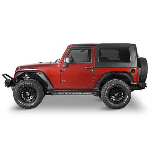 2007-2018 Jeep Wrangler JK Side Armor Side Step Bars For 2-Door - Ultralisk4x4 ul2083s 2