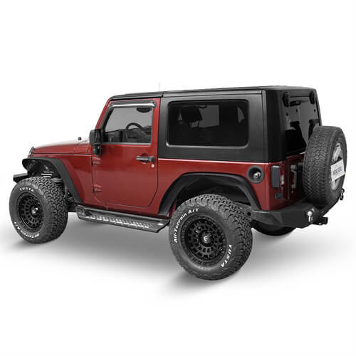 2007-2018 Jeep Wrangler JK Side Armor Side Step Bars For 2-Door - Ultralisk4x4 ul2083s 5