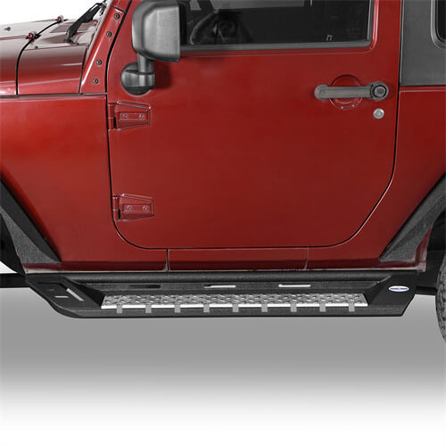 2007-2018 Jeep Wrangler JK Side Armor Side Step Bars For 2-Door - Ultralisk4x4 ul2083s 8